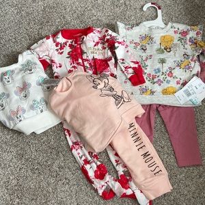 Disney Lot of Baby Girls Outfits (6 pieces)